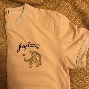 Japan Fan Club Ringer Shirt Urban Outfitters Small